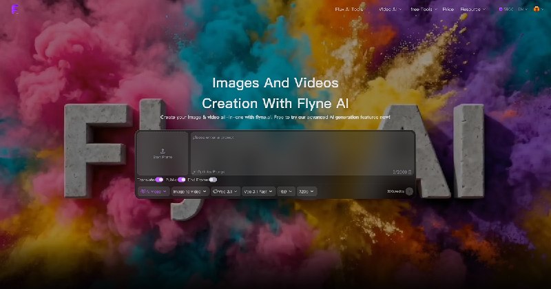 Flyne AI: Free Advanced AI Image & Video Generator