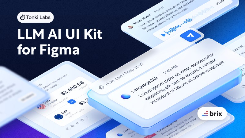 💬 LanguageGUI — A UI Kit for LLMs | Figma