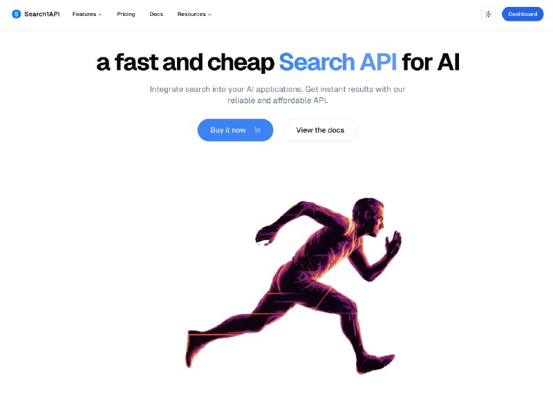 One Free API for AI Web Search | Search1API