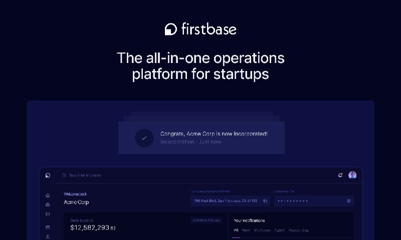 Firstbase | Incorporation, compliance, bookkeeping, and taxes – all in one place.