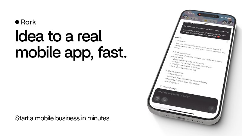 Rork | Idea to mobile app in minutes