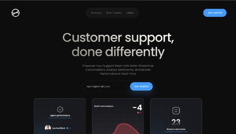 Gofer - Customer support done diffrently