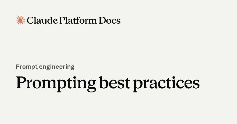 Prompting best practices