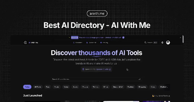 AI With Me: Discover thousands of  AI Tools
